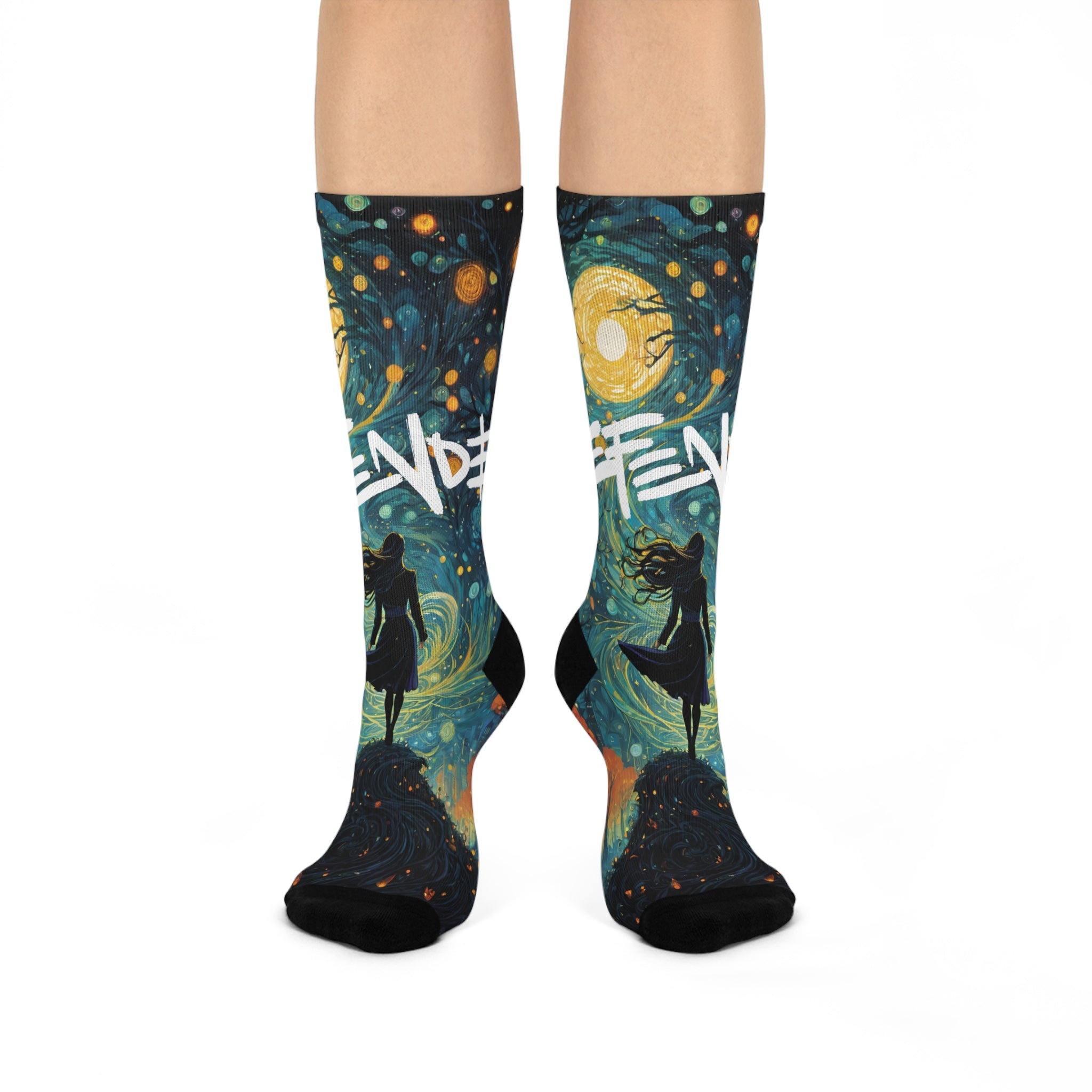 Stary Night Cushioned Crew Socks