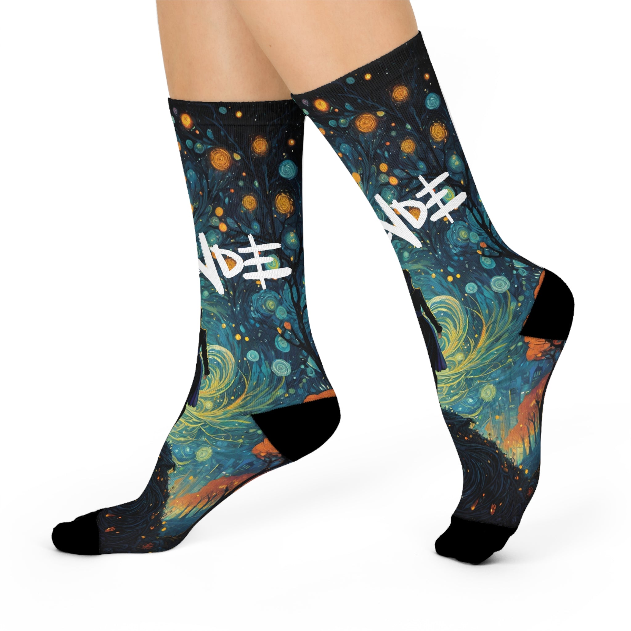 Stary Night Cushioned Crew Socks