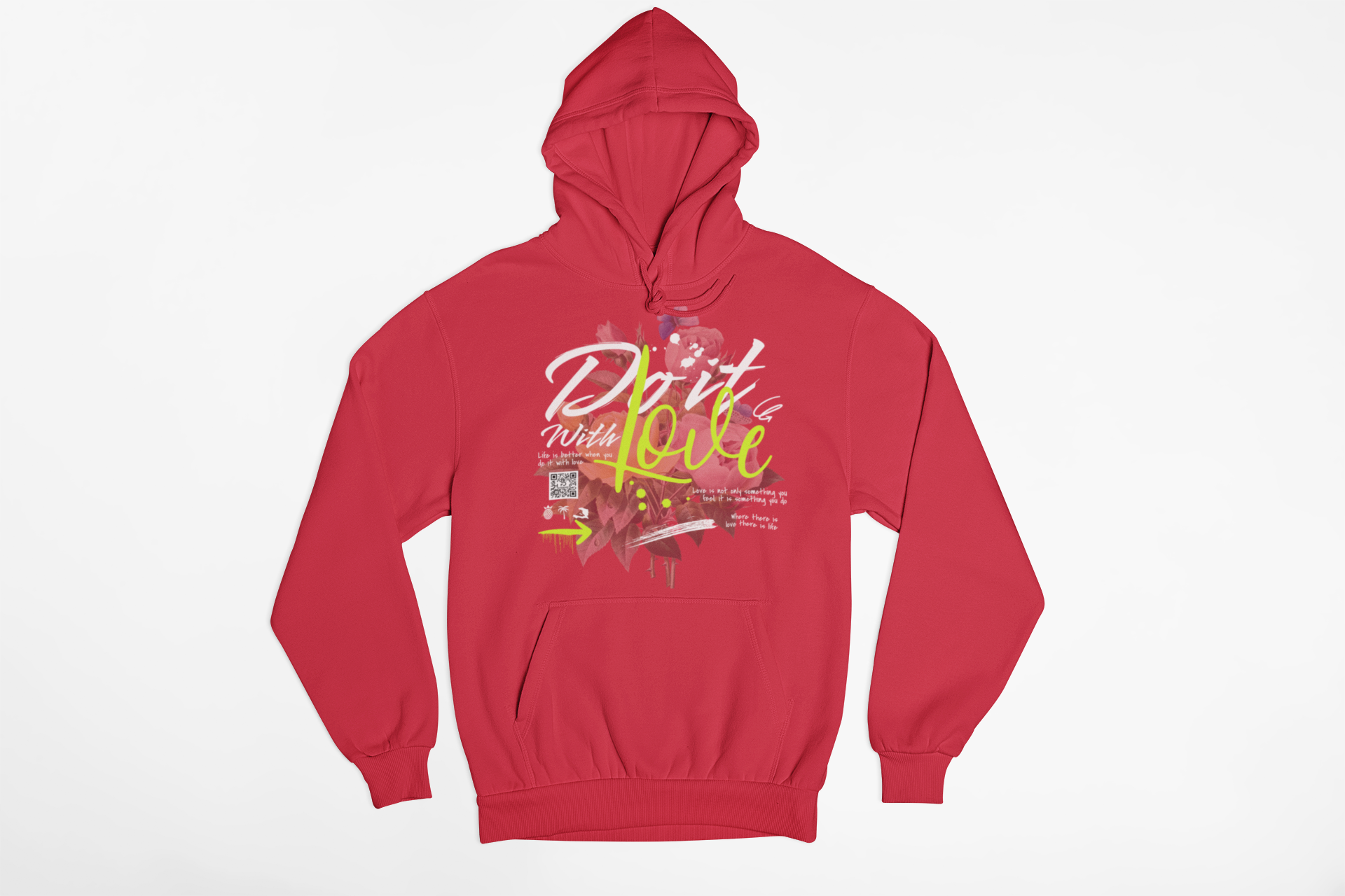 EFENDEE Do It with Love Hoodie Red XXL