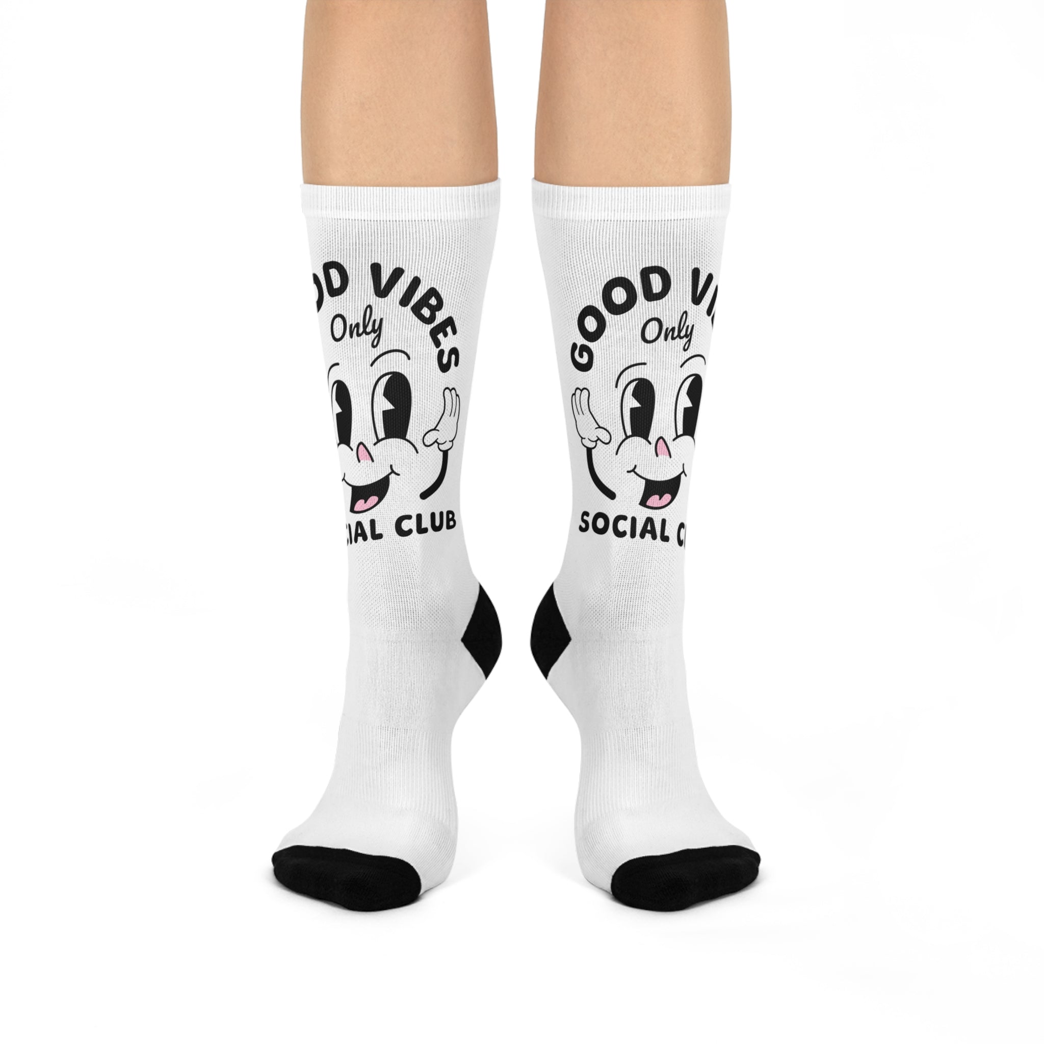 Good Vibes Only Cushioned Crew Socks