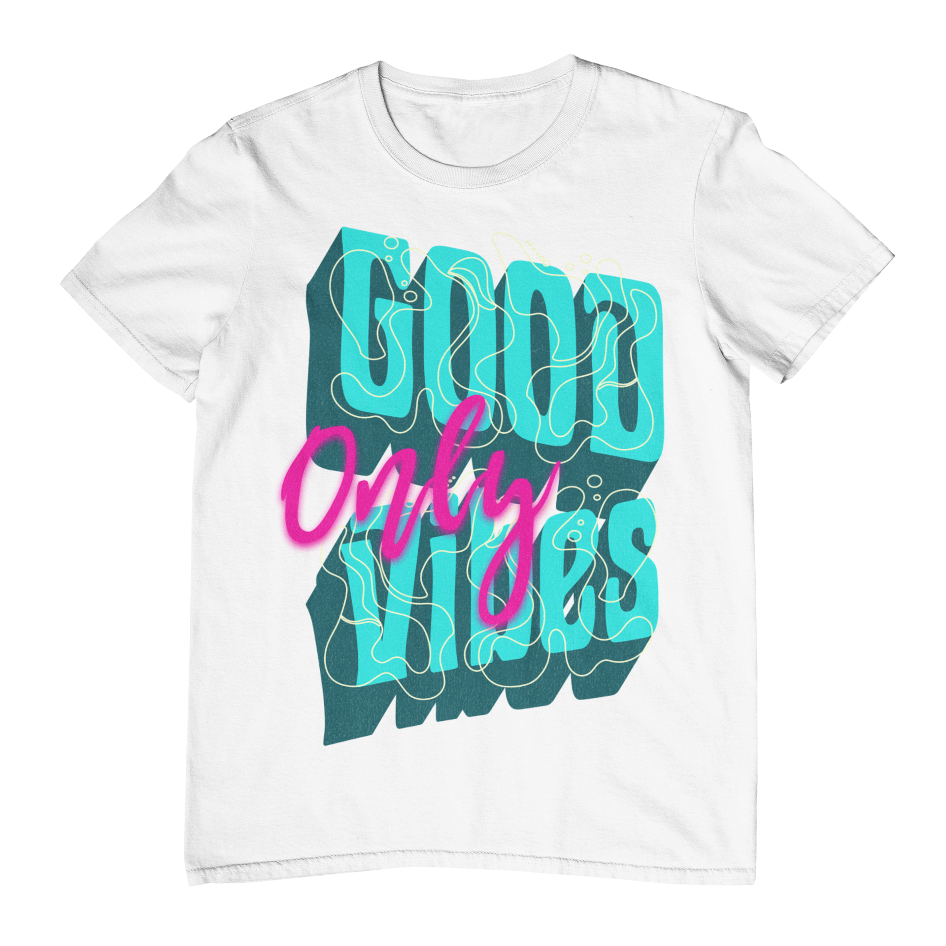 Good Vibes Only Tee (Blue)