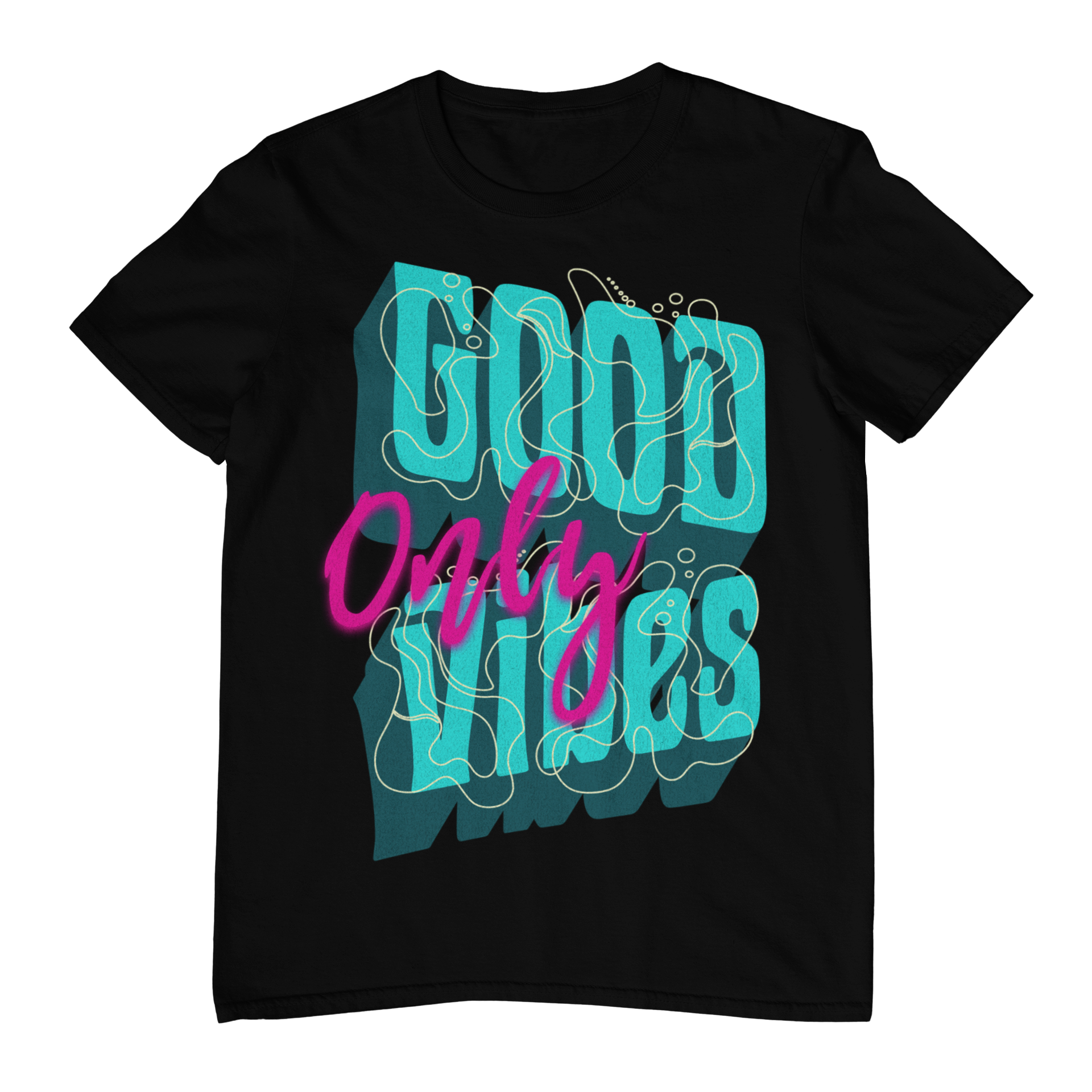 Good Vibes Only Tee (Blue)