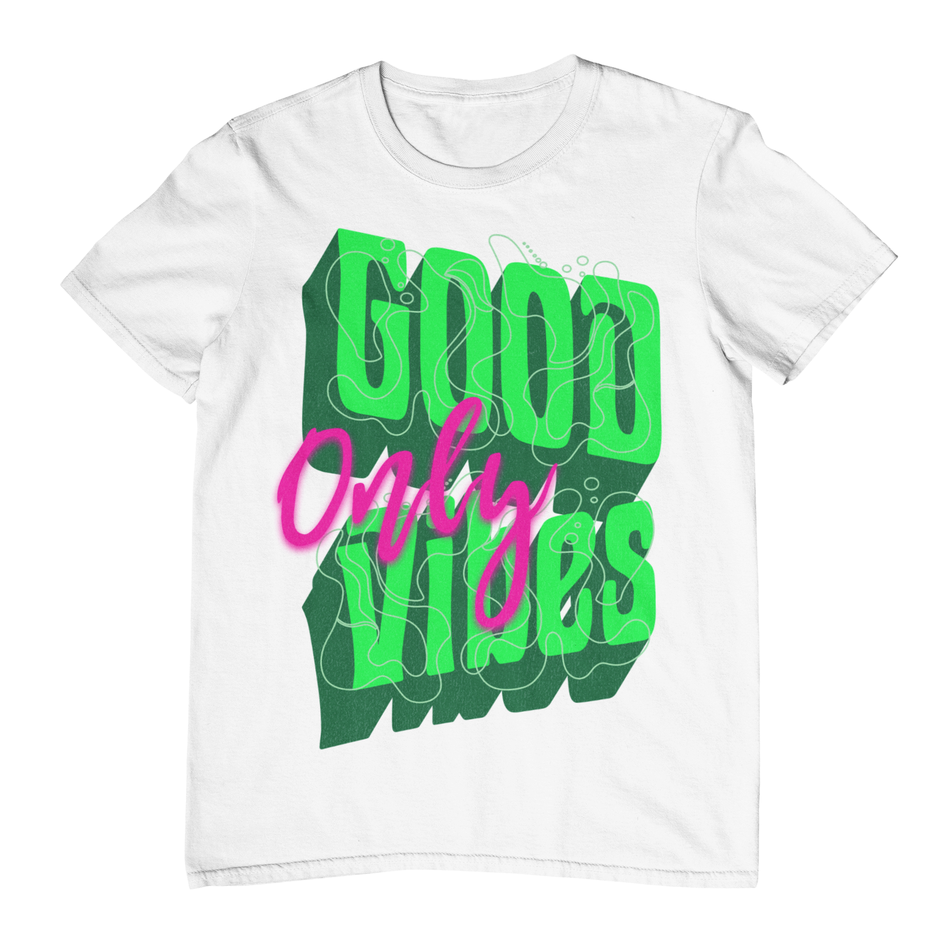 Good Vibes Only Tee (Green)