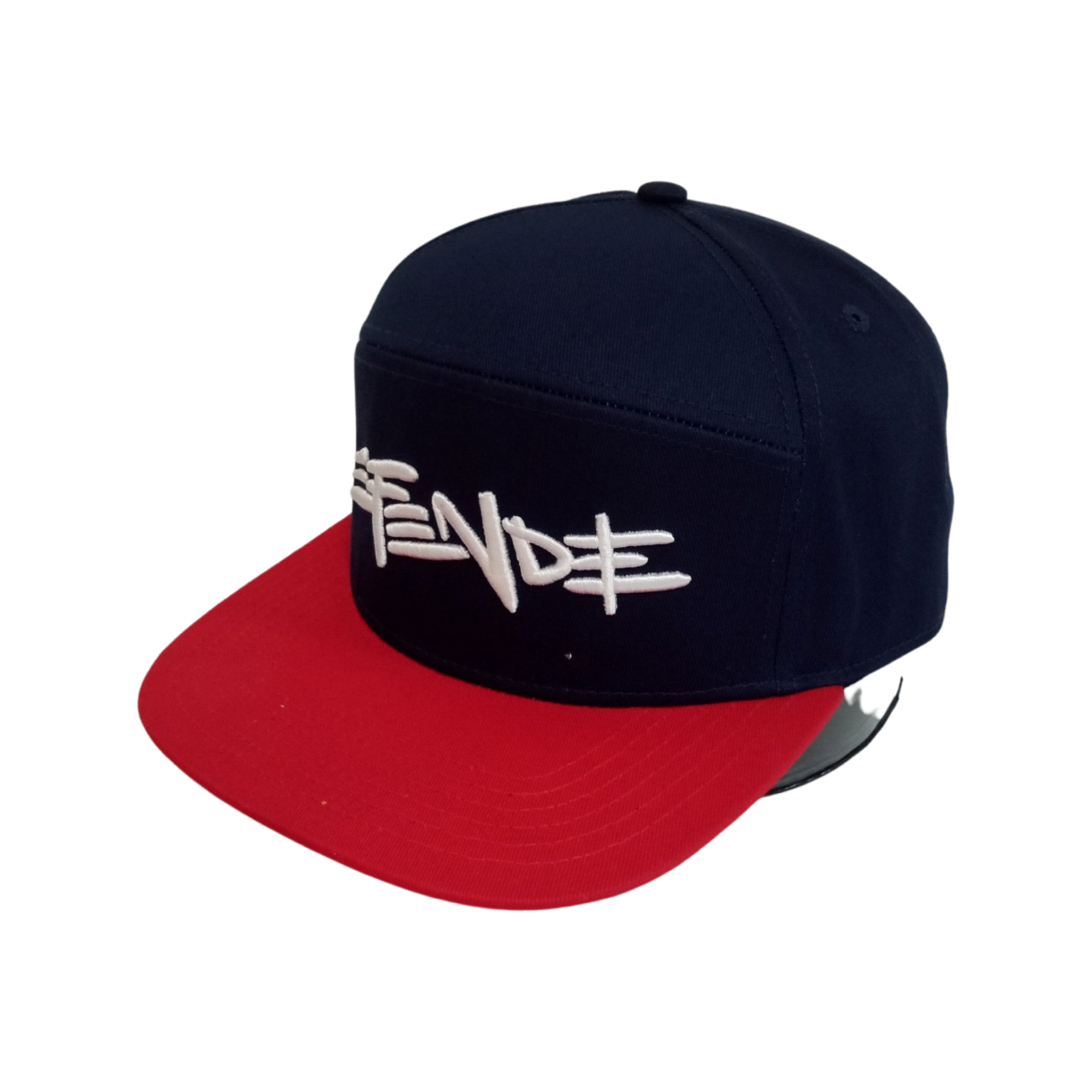 EFENDEE 7 Panel Hat - Red and Navy Blue